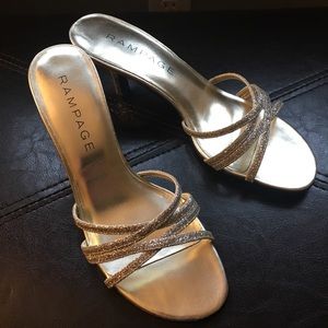 Rampage Shoes - Rampage gold glitter kitten heels 7 Rampage Shoes - Rampage gold glitter kitten heels 7